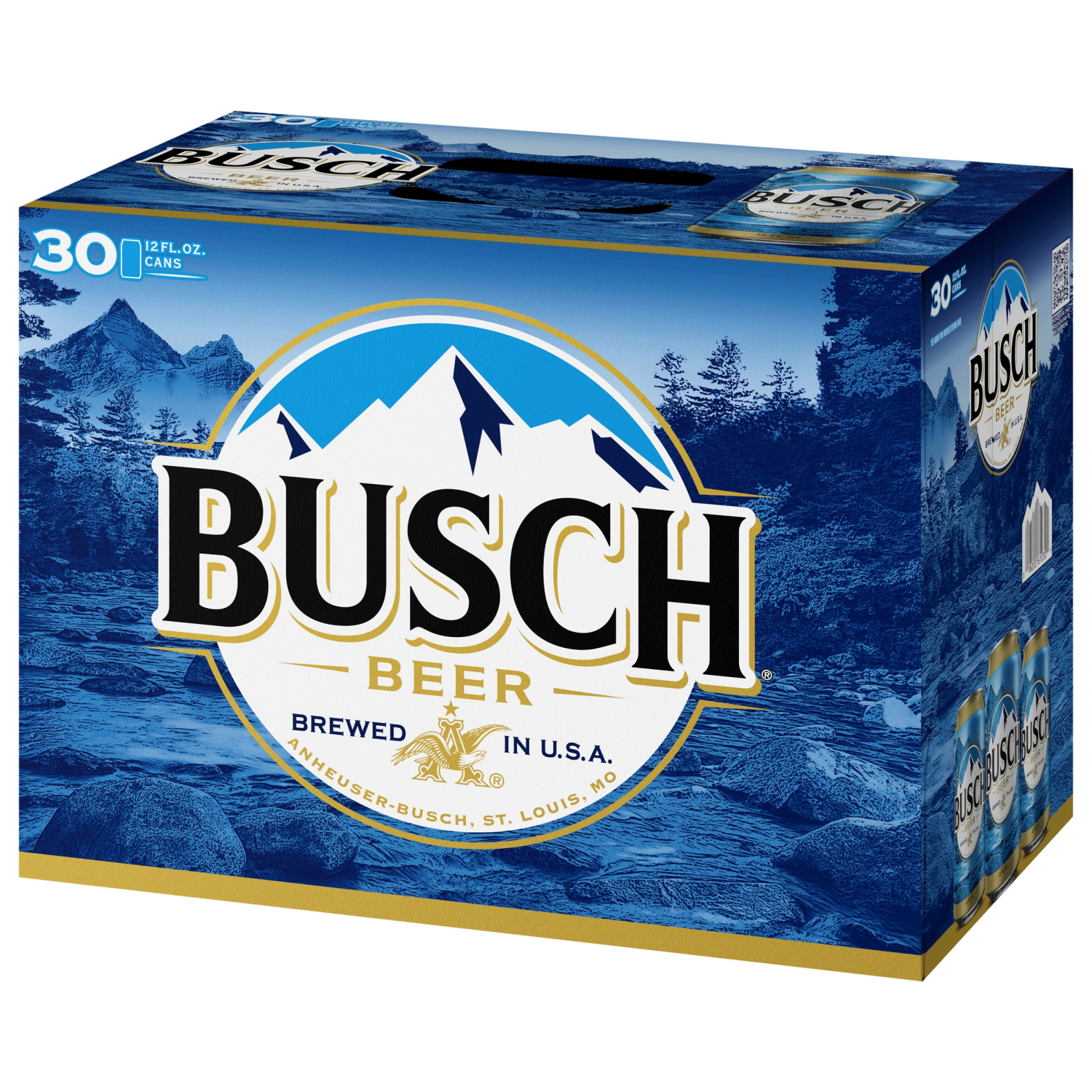slide 3 of 3, Busch Beer, 30 Pack Beer, 12 FL OZ Cans, 4.3% ABV, 12 fl oz