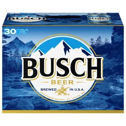 Busch Beer, 30 Pack Beer, 12 FL OZ Cans, 4.3% ABV