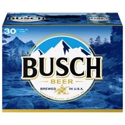 Busch Beer, 30 Pack Beer, 12 FL OZ Cans, 4.3% ABV