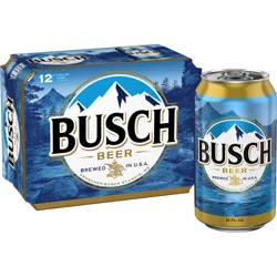 Busch Beer, 12 Pack Beer, 12 FL OZ Cans, 4.3% ABV
