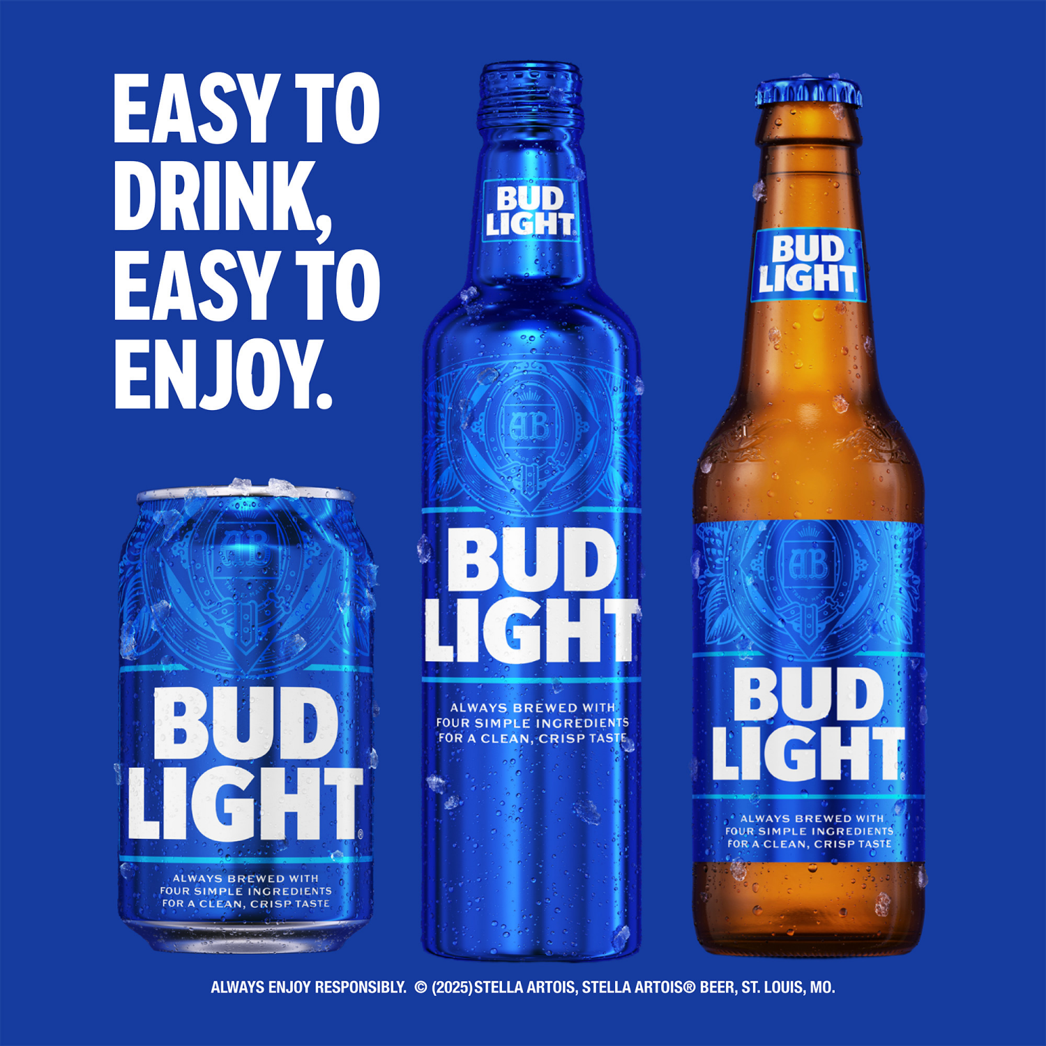 slide 5 of 8, Bud Light American Lager Beer 15 Pack, 16 fl oz Aluminum Bottles, 15 ct; 16 fl oz