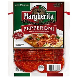 Margherita Pepperoni Sliced Resealable - 8 Oz