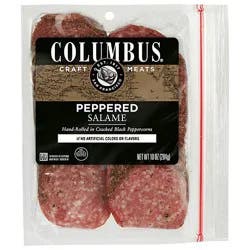 Columbus Peppered Italian Dry Salame - 10 Oz