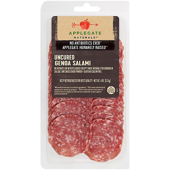 slide 1 of 1, Applegate Natural Genoa Salami - 4 Oz., 4 oz