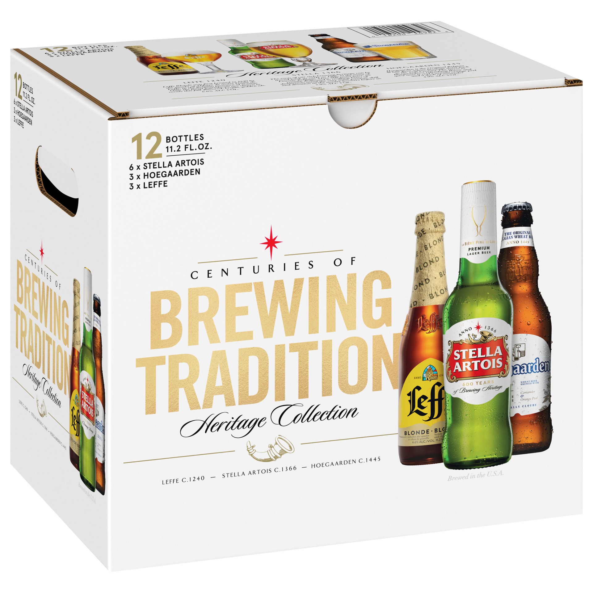 slide 1 of 3, Anheuser-Busch Heritage Collection Beer 12 Pack, 11.2 fl oz Bottles, 6.6% ABV, 11.2 fl oz