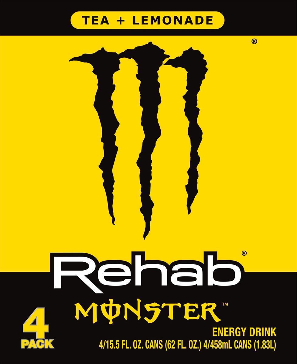 slide 2 of 2, Monster Energy Rehab, Tea + Lemonade + Energy, 15.5 oz