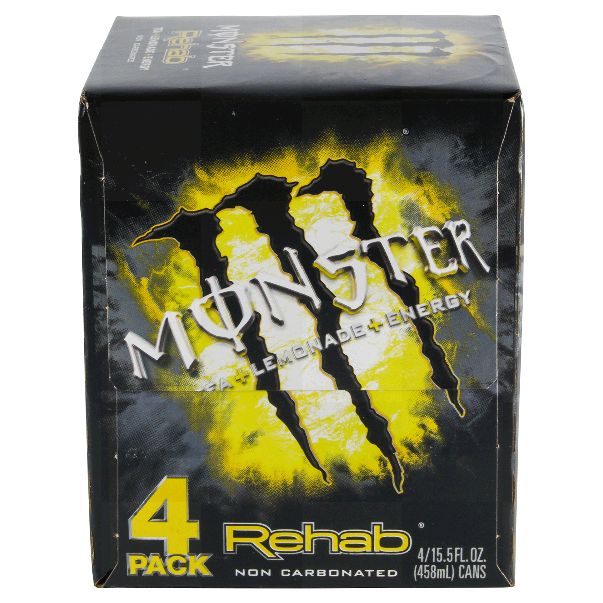 slide 5 of 5, Monster Rehab Lemonade, Rehab Tea + Lemonade, 15.5 oz