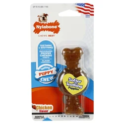 Nylabone Ring Bone Teething Chicken Flavor Puppy Chew Petite 1 ea