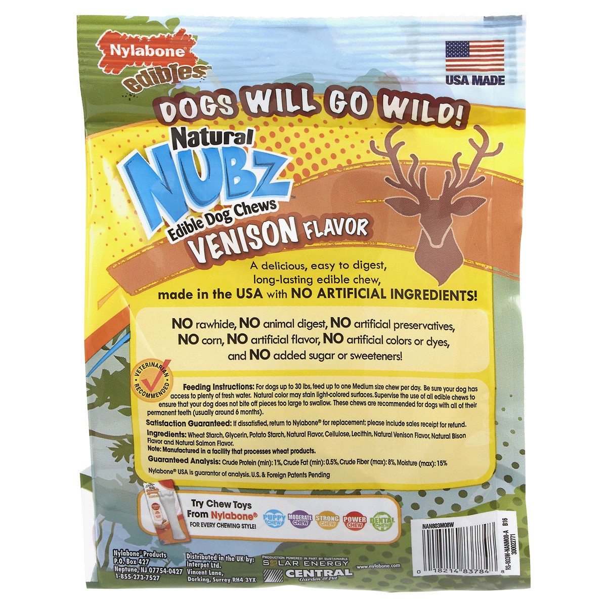 slide 2 of 3, Nylabone Dog Treats 8 ea, 8 ct