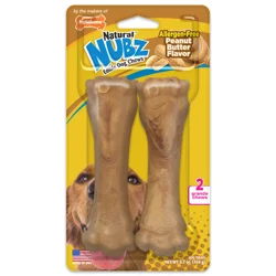 Nylabone Nubz Peanut Butter Grande Chews Dog Treats