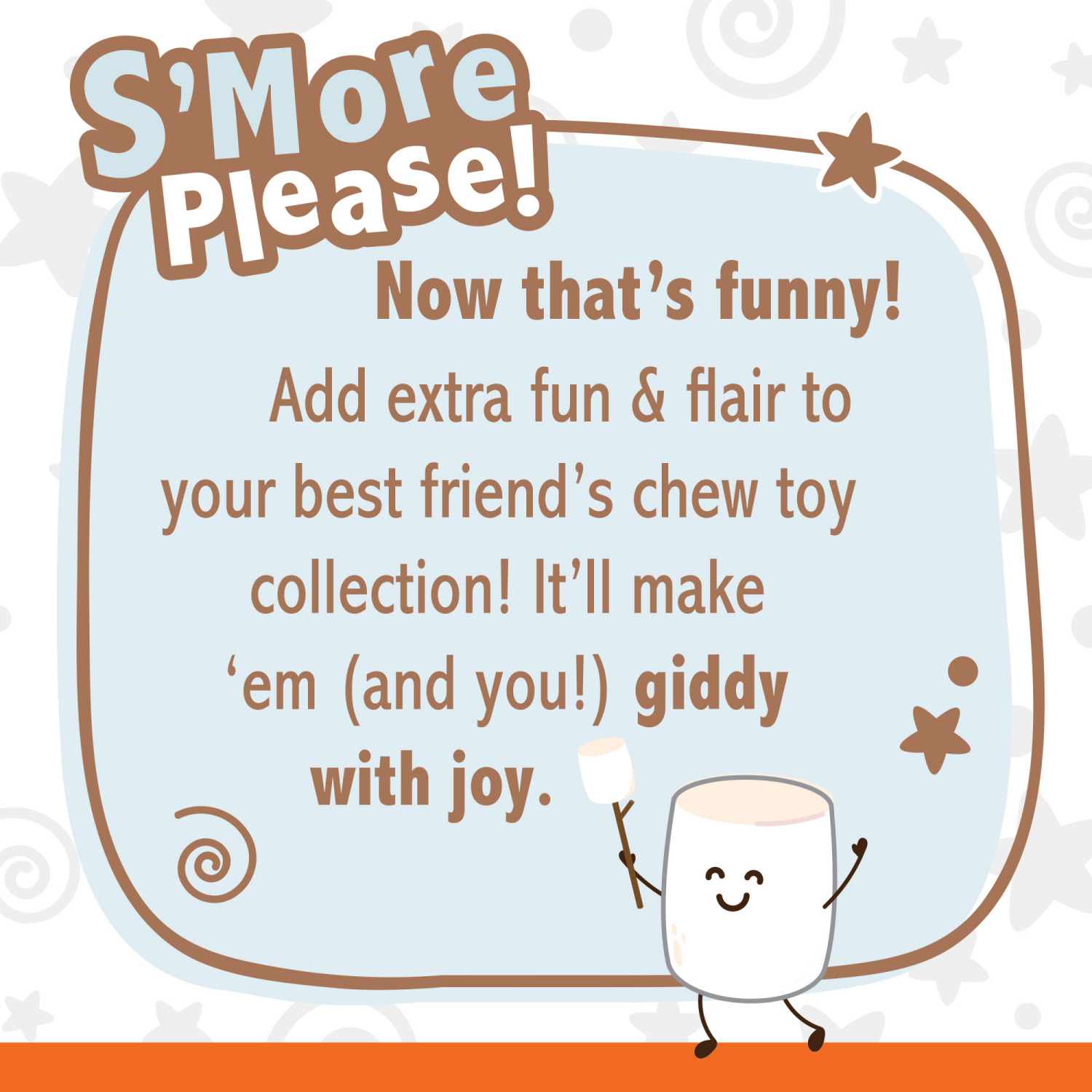 slide 3 of 4, Nylabone Strong Chew Marshmallow Stick Dog Toy Marshmallow & Peanut Butter Large/Giant - Up to 50 lbs.(1 Count), 1 ct