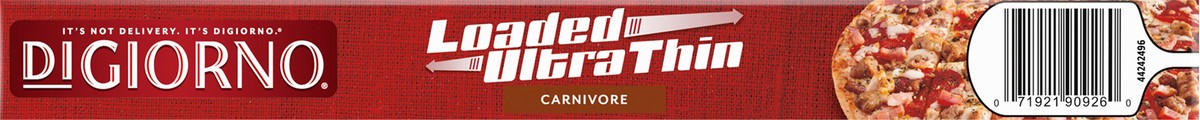 slide 5 of 9, DiGiorno Loaded Ultra Thin Crust Carnivore Pizza (Frozen), 15 oz