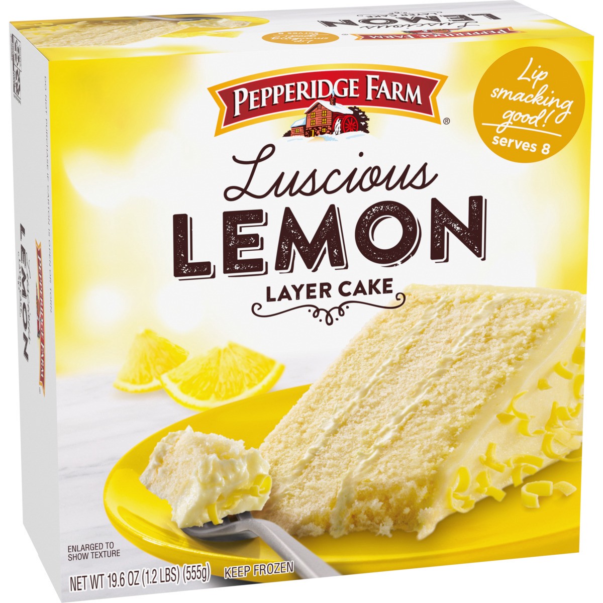 slide 4 of 9, Pepperidge Farm Frozen Lemon Layer Cake, 19.6 oz. Box, 19.6 oz
