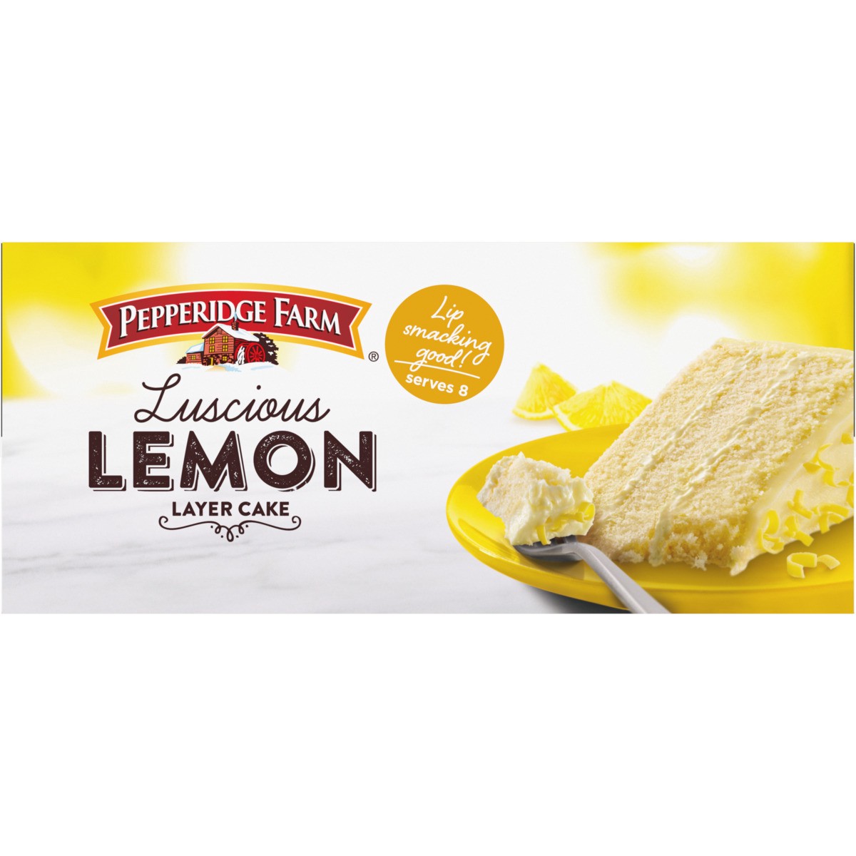 slide 6 of 9, Pepperidge Farm Frozen Lemon Layer Cake, 19.6 oz. Box, 19.6 oz