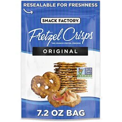 Snack Factory Original Pretzel Crisps - 7.2 Oz