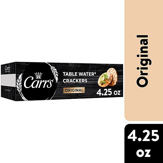 slide 1 of 1, Carrs Table Water Crackers Original Baked Snack Crackers - 4.25 Oz, 4.25 oz