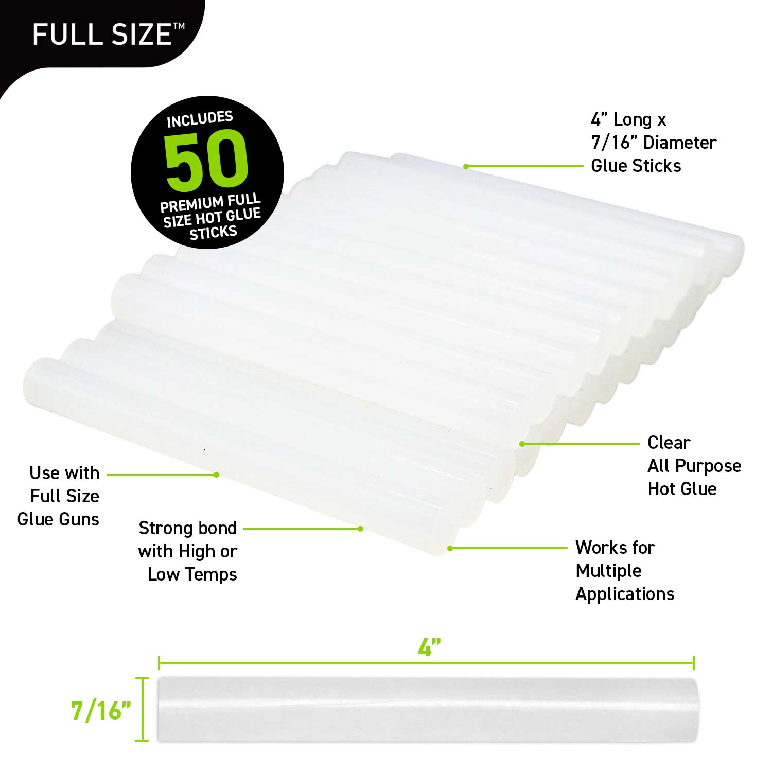 slide 2 of 2, Surebonder Glue Sticks Standard Variety, 50 ct