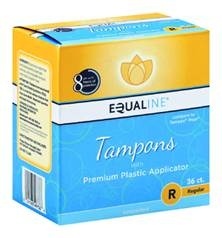 slide 1 of 1, Equaline Unscented Regular Tampons Plus, 36 ct