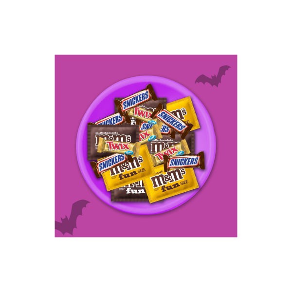 slide 21 of 29, Wrigley M&M'S, SNICKERS & TWIX Milk Chocolate Halloween Candy, 14.02 Oz Bulk Bag, 14.02 oz