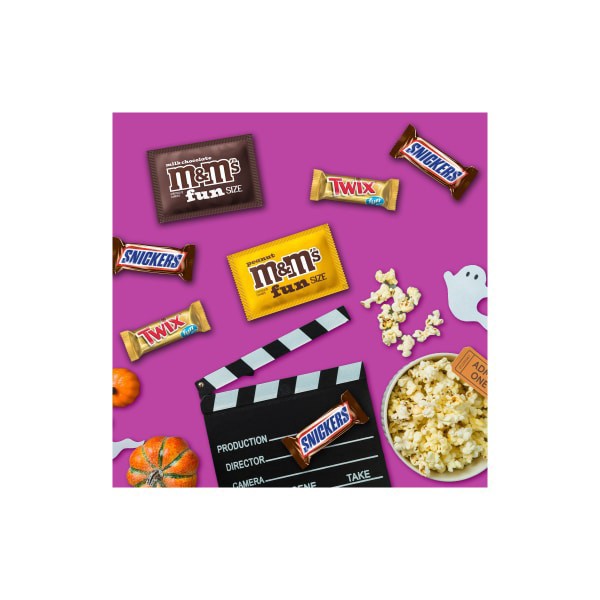 slide 12 of 29, Wrigley M&M'S, SNICKERS & TWIX Milk Chocolate Halloween Candy, 14.02 Oz Bulk Bag, 14.02 oz
