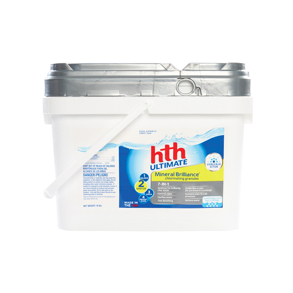 slide 1 of 1, hth Ultimate Mineral Brilliance Chlorinating Granules 7-IN-1, 18 lb