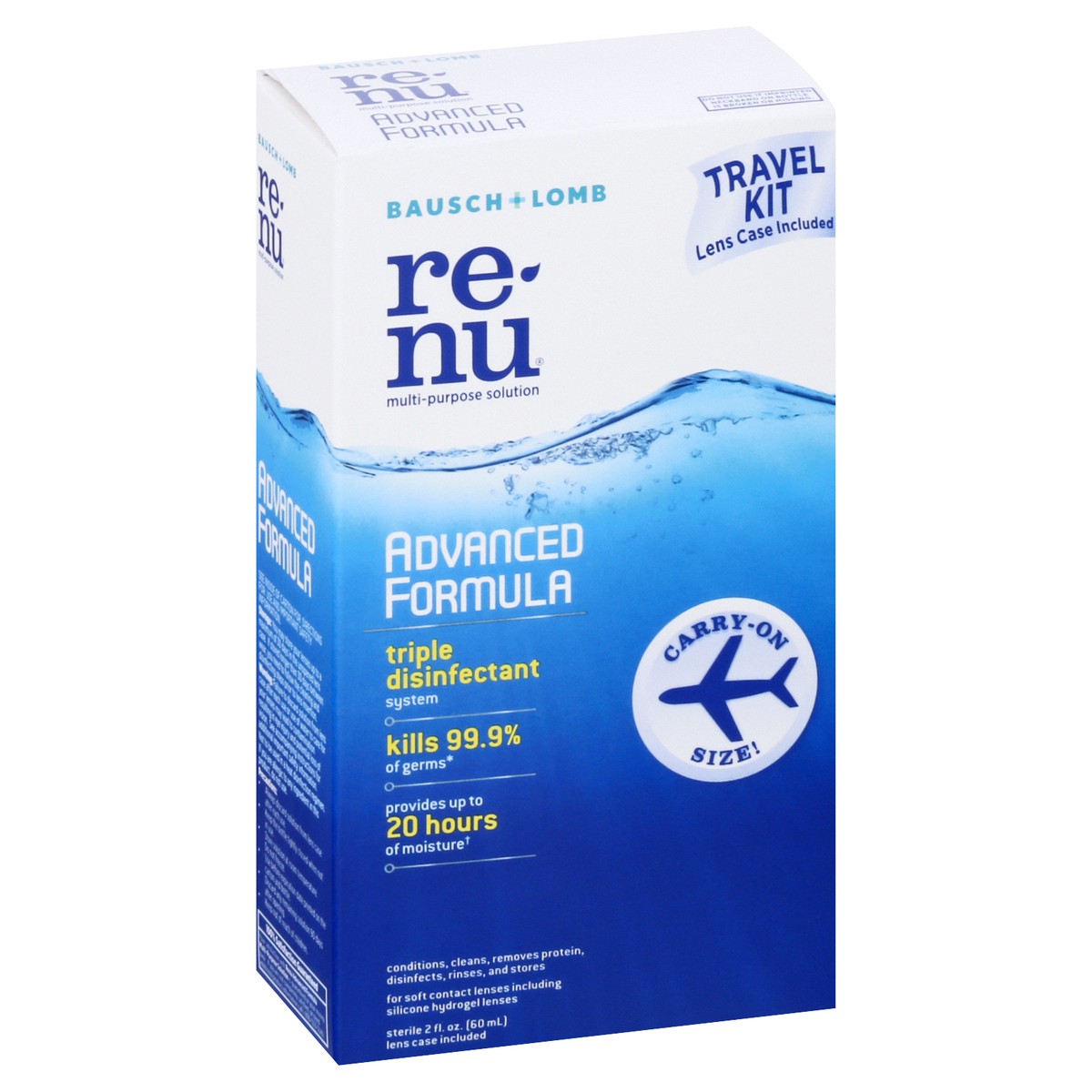 slide 6 of 9, renu Travel Kit Advanced Formula Multi-Purpose Solution 2 oz, 2 oz