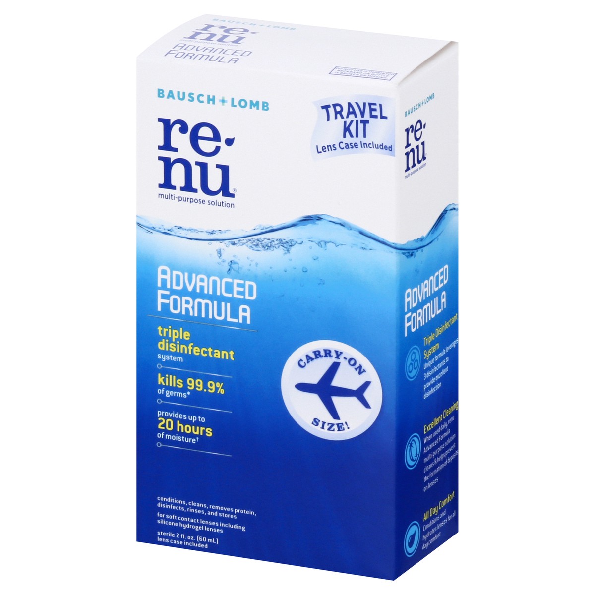 slide 4 of 9, renu Travel Kit Advanced Formula Multi-Purpose Solution 2 oz, 2 oz