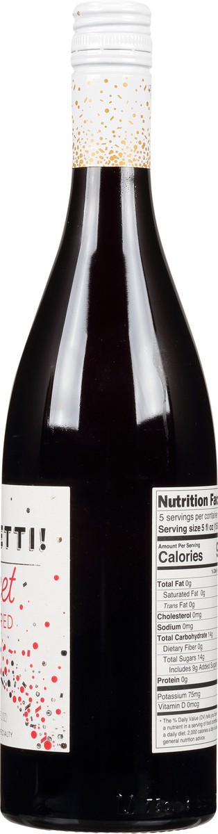 slide 6 of 7, CONFETTI! Sweet Red, 750ml, 750 ml