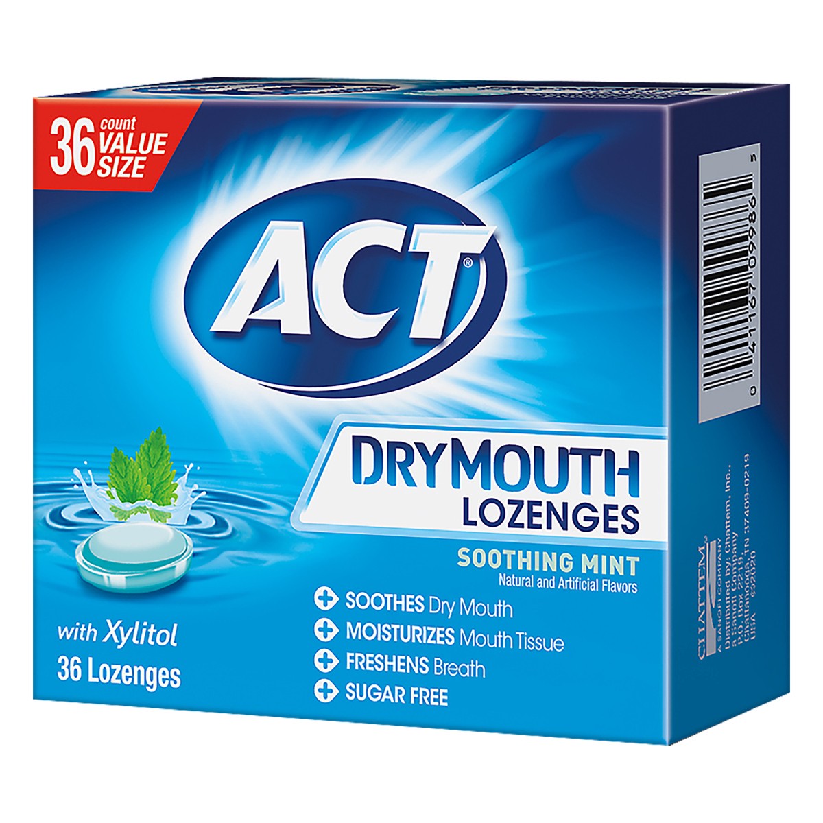 slide 3 of 9, ACT Dry Mouth Lozenges with Xylitol, 36 ct