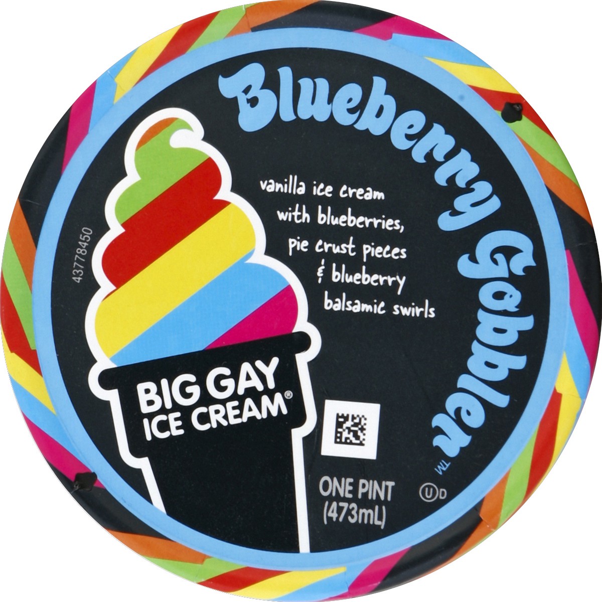 slide 2 of 3, Big Gay Ice Cream Blueberry Gobbler, 1 pint