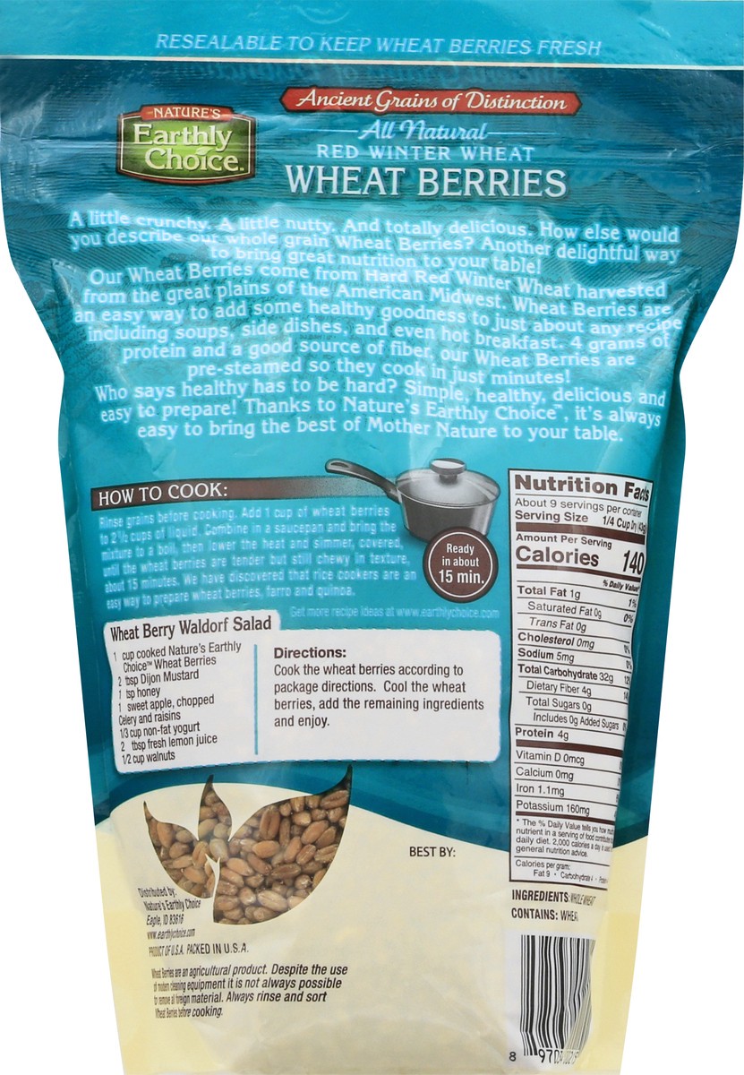 slide 5 of 9, Nature's Earthly Choice All Natural Red Winter Wheat Wheat Berries 14 oz, 14 oz