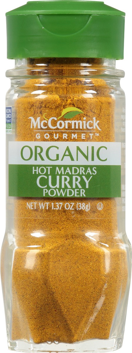 slide 3 of 7, McCormick Gourmet Organic Hot Madras Curry Powder, 1.37 oz, 1.37 oz