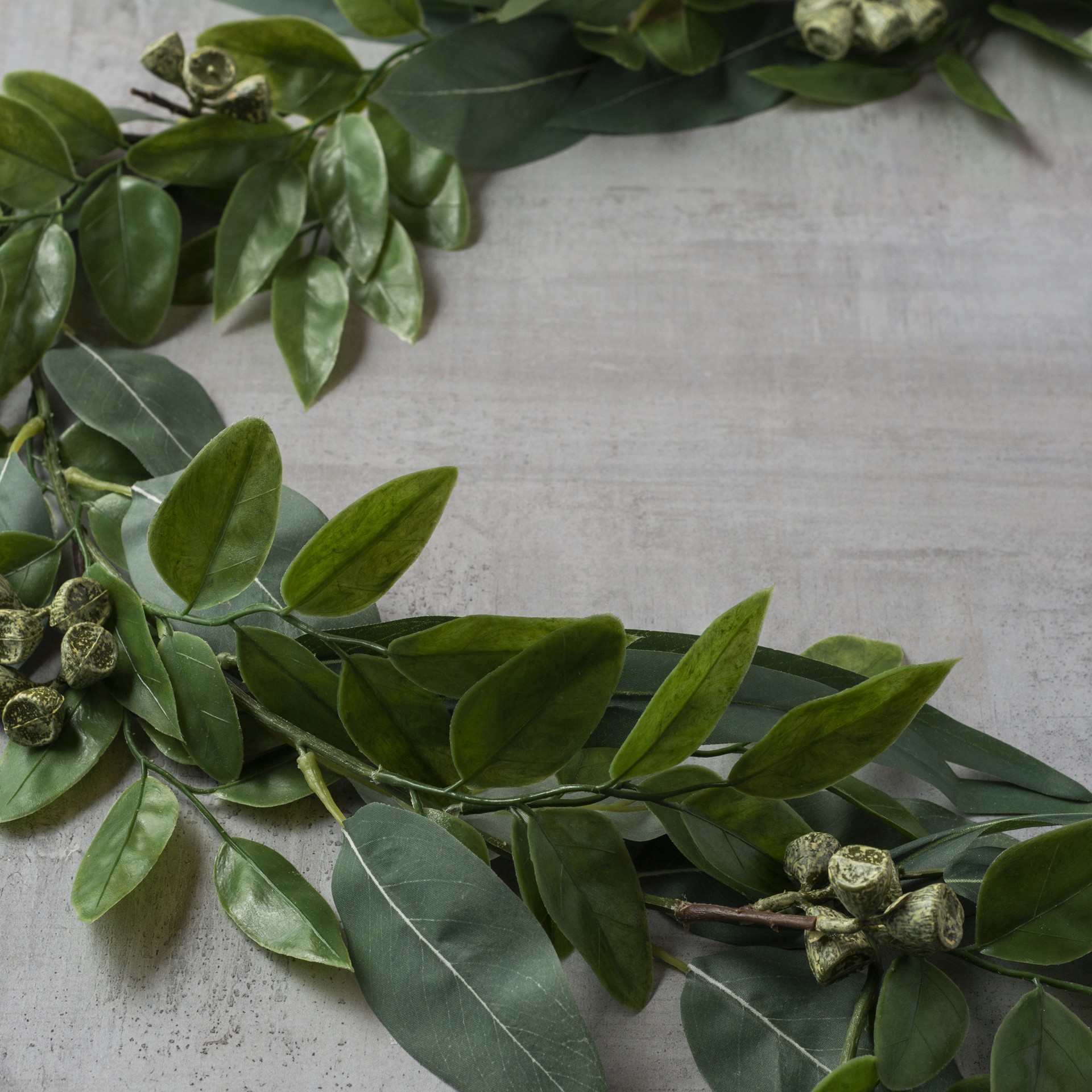 slide 3 of 5, 6ft. Eucalyptus Garland With Green Berries By Ashland, 6 ft