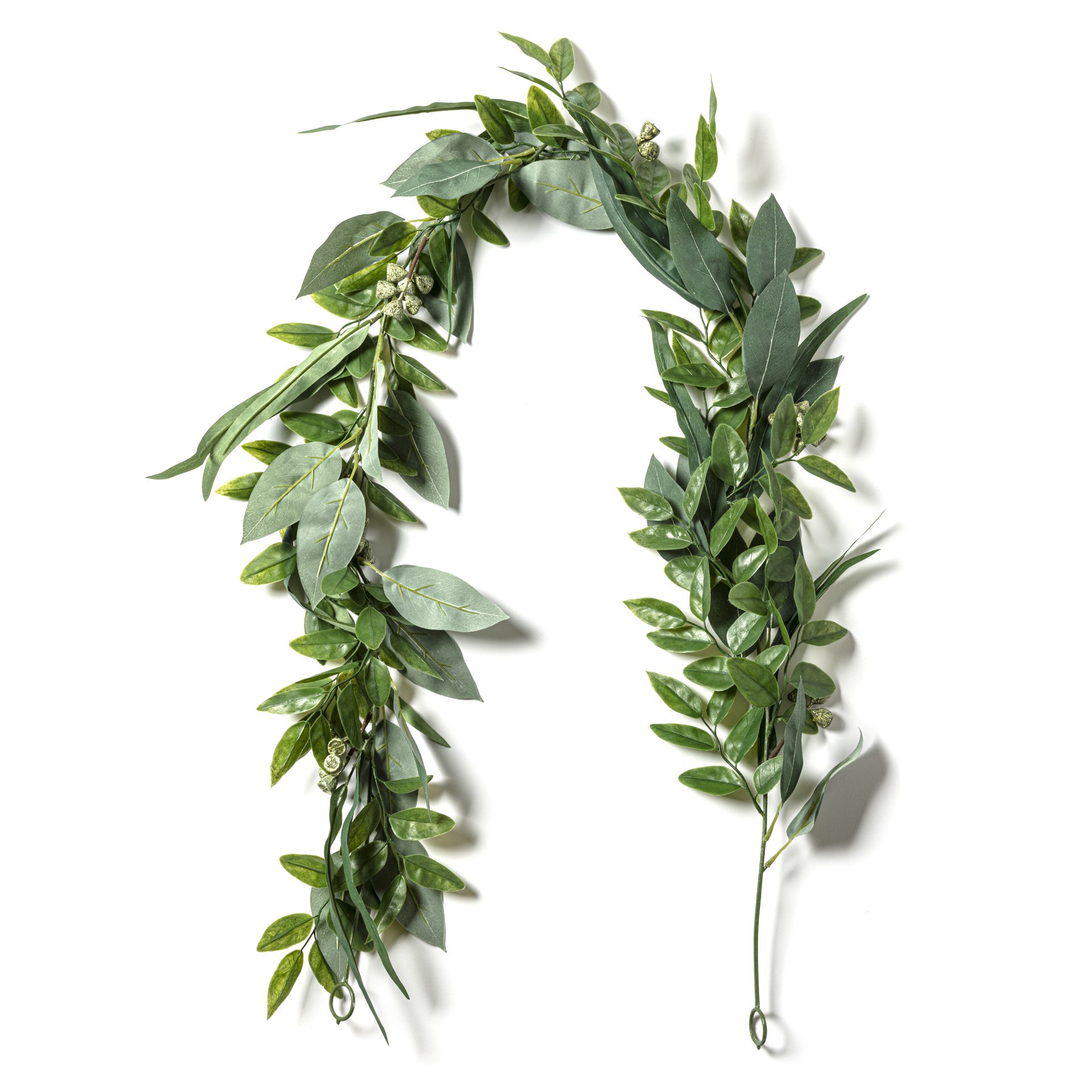 slide 2 of 5, 6ft. Eucalyptus Garland With Green Berries By Ashland, 6 ft