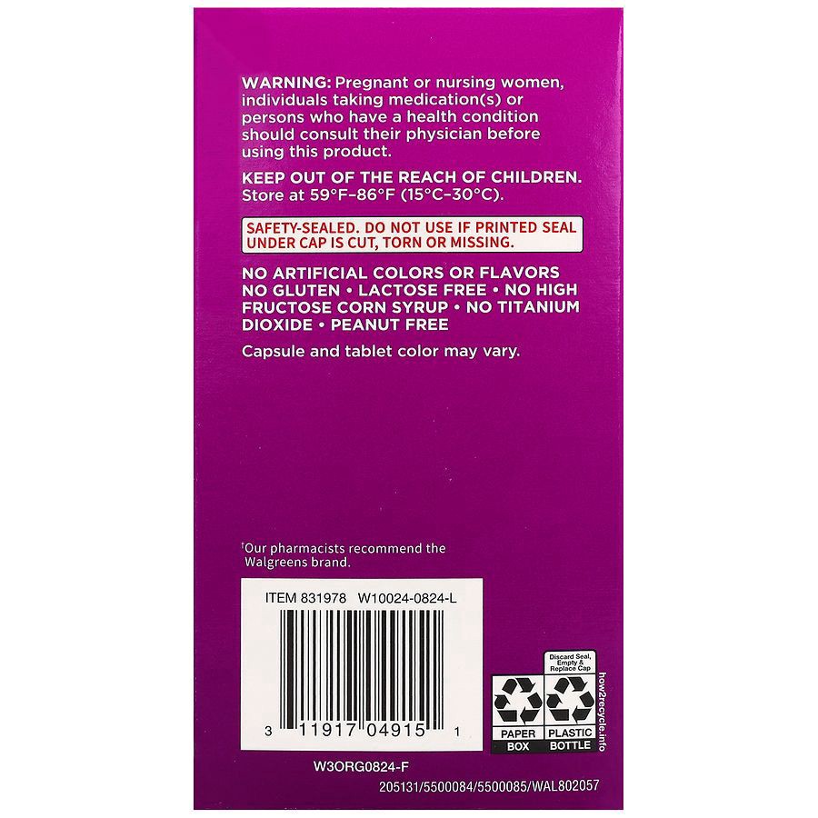 slide 4 of 5, Walgreens Women's Fertility Tablets & Men's Fertility Capsules Combo Pack, 1 ct