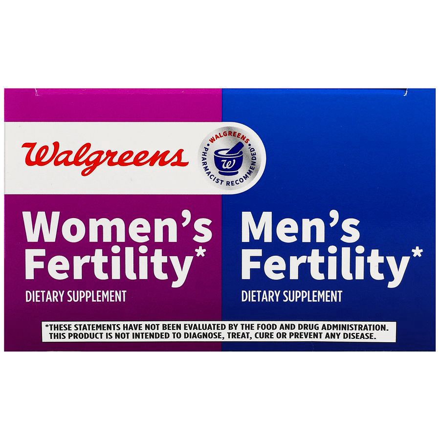 slide 3 of 5, Walgreens Women's Fertility Tablets & Men's Fertility Capsules Combo Pack, 1 ct