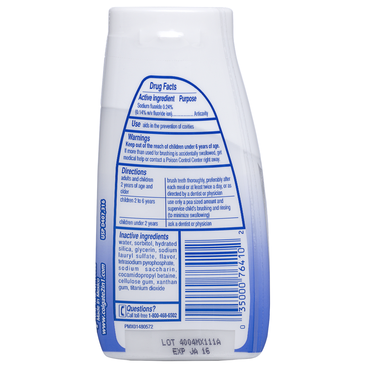 slide 3 of 3, Colgate 2-in-1 Whitening Toothpaste Gel and Mouthwash - 4.6oz, 4.6 oz