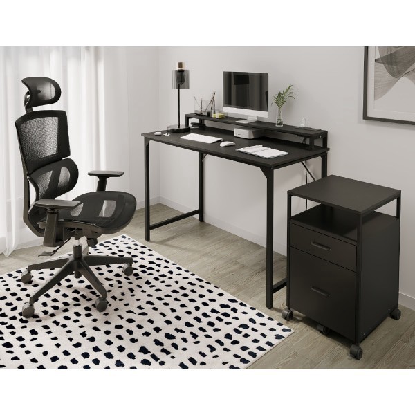 slide 4 of 5, Realspace® Radano Mesh High-Back Executive Office Chair, Black, BIFMA Compliant, 1 ct