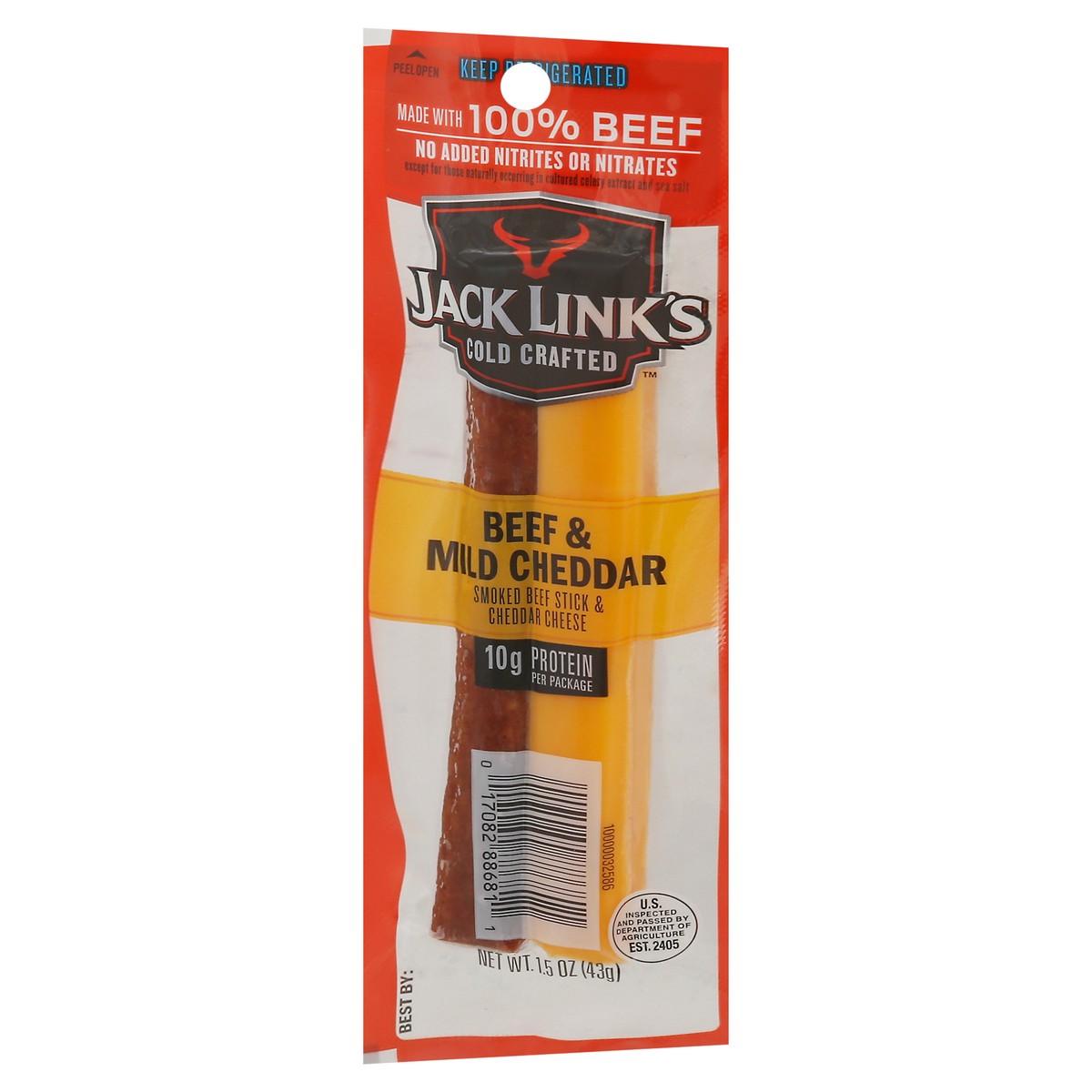 slide 11 of 14, Jack Link's Original and Cheddar Beef Refrigerated Combo, 1.50 ounce, 1.5 oz