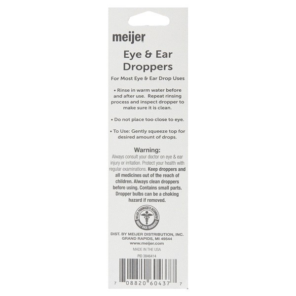 slide 4 of 5, Meijer Eye & Ear Glass Droppers, 2 ct