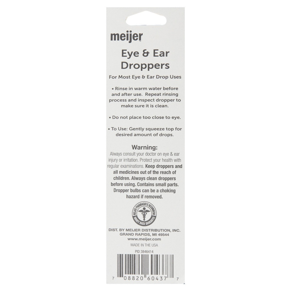 slide 5 of 5, Meijer Eye & Ear Glass Droppers, 2 ct