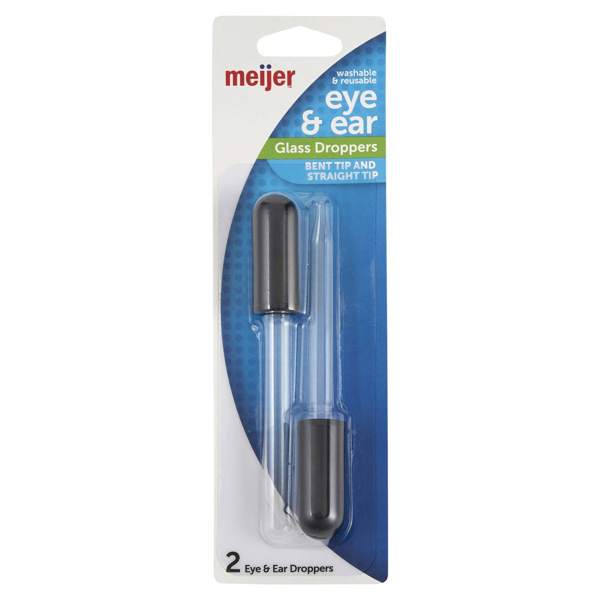 slide 1 of 5, Meijer Eye & Ear Glass Droppers, 2 ct