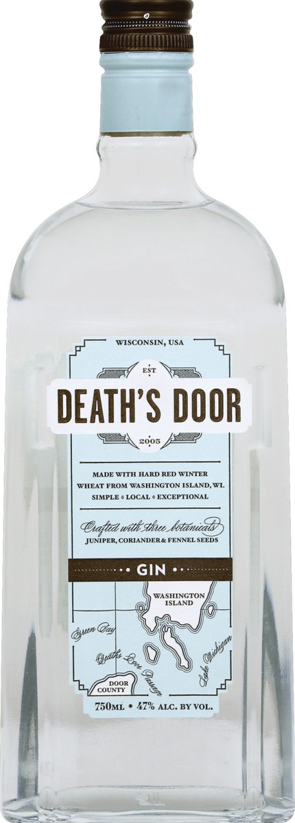 slide 2 of 2, Death's Door Deaths Door Gin, 750 ml