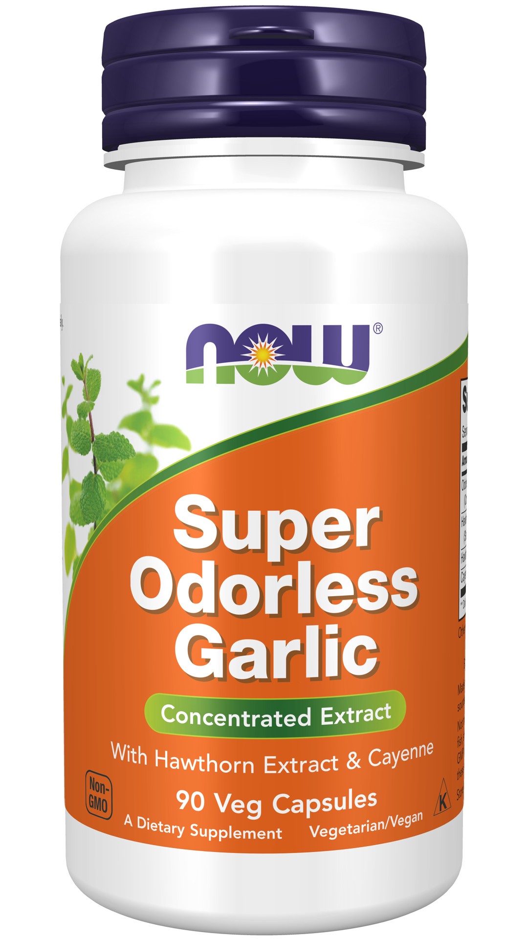 slide 1 of 4, NOW Foods Super Odorless Garlic With Hawthorn Extract & Cayenne Dietary Supplement, 90 ct; 5000 mg