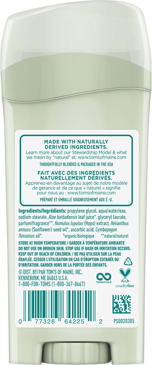 slide 2 of 5, Tom's of Maine Long-Lasting Aluminum-Free Natural Deodorant for Women, Maine Woodspice, 2.25 oz, 2.25 oz