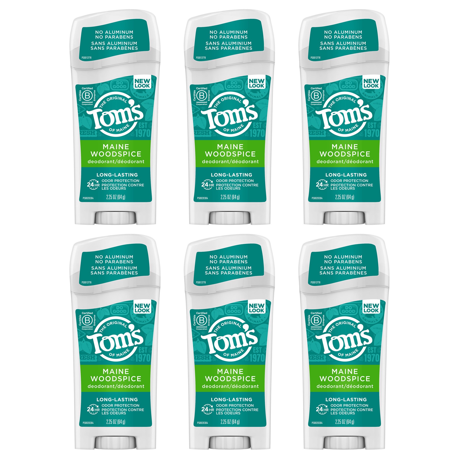 slide 1 of 5, Tom's of Maine Long-Lasting Aluminum-Free Natural Deodorant for Women, Maine Woodspice, 2.25 oz, 2.25 oz