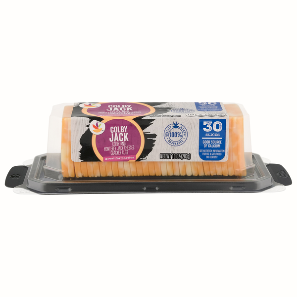 slide 1 of 1, GIANT Cracker Cuts Colby Jack Cheese Slices - 36 ct, 36 ct; 10 oz