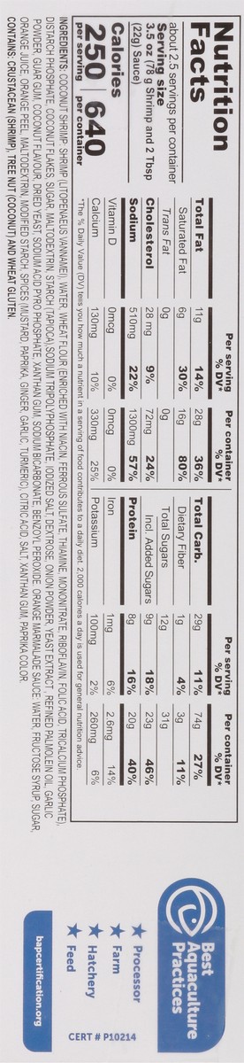 slide 14 of 17, Tastee Choice Oven Crispy Coconut Shrimp Jumbo 9 oz, 9 oz