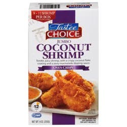 Tastee Choice Oven Crispy Coconut Shrimp Jumbo 9 oz
