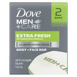 Dove Men Care Extra Fresh Body Face Bars